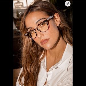 SCREEN QUEEN NWT Rainbow Tortoise & Clear Frame Glasses Blue Light Blocking NWT